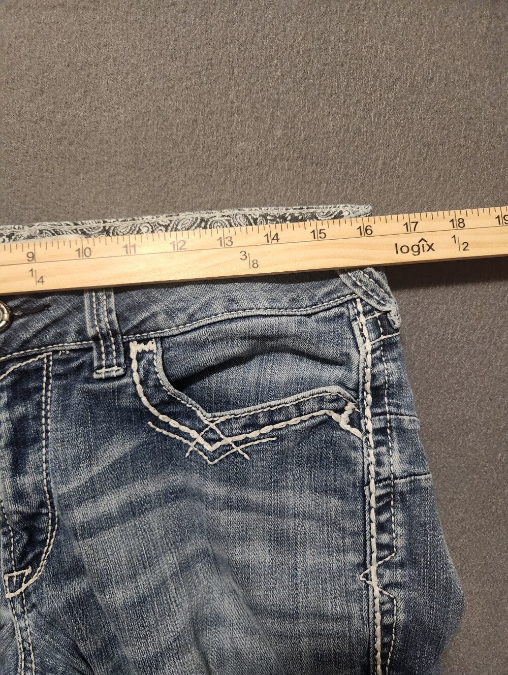 Ariat Jeans Women Size 31L Blue Bootcut Stretch Western Mid Rise - Picture 8 of 14